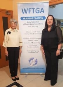 Titina Loizidou and Alushca Ritchie at 2019 closing ceremony