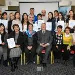 HOT Training in Kazakhstan - WFTGA Lead International Trainers Ivana Curuvija and Gennadiy Chudnovets (middle front row)