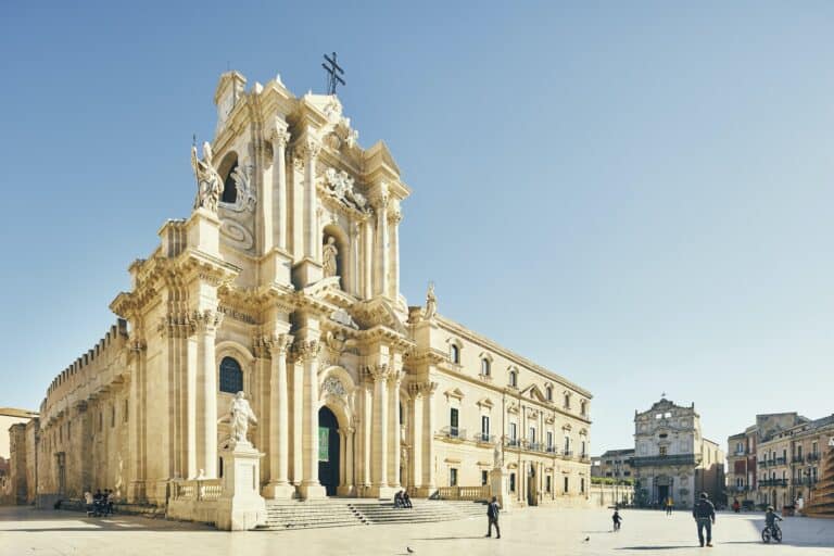 Siracusa Cathedral on the island of Ortigia, Sicily